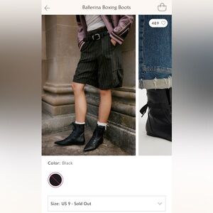 Free people ballerina boxing boots